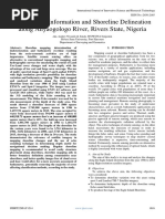 Bathymetric Information and Shoreline Delineation Along Anyaogologo River, Rivers State, Nigeria