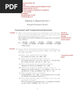 Solution To Homework Set 1