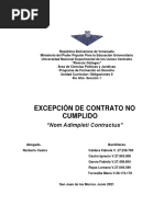 Tema 6 La Excepción de Contrato No Cumplido