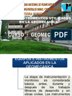 Equipos en Instrumntos Utiliados en La Geomecanica