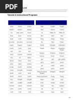 Gallaudet - Edu-Irregular Verb List