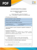 Guia de Actividades y Rúbrica de Evaluación. FASE 4 - Glocalidad o Lo Global en El Problema Local