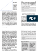 Report On The National Conference On English Language Teaching-Learning in Rural Areas and English As Medium of Instruction at NCERT