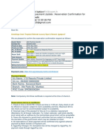 FWD Revised Payment Update Reservation Confirmation For MR Rashida Gandhi