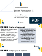 MNC012 Manajemen Pemasaran II PPT Sesi 3