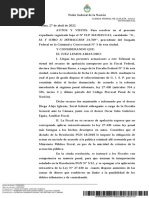 Jurisprudencia 2022 - G., M. y Otro S Infracción 24.769 - Apropiación Indebida de Los Recursos SS