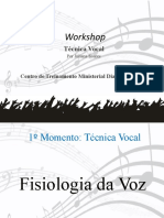 OFICINA TÉCNICA VOCAL - Por Juliana Soares