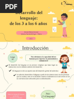 Seminario 1 Desarrollo Del Lenguaje de 3 A 6 Años