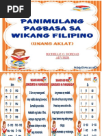 Panimulang Pagbasa Sa Filipino