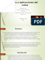 Usos y Aplicaciones Del Cobre