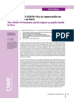 Lectura Obligatoria 2 La Pandemia Del COVID-19 y Su Repercusión en La Salud Pública en Perú