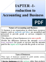 Chapter - 1-Introduction To Accounting and Business