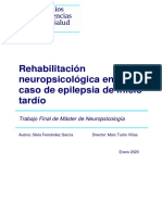 Rehabilitación Neuropsicológica en Un Caso de Epilepsia de Inicio Tardío