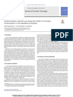 Geriatric Patient-Centered Care During The COVID-19 - Provision of Interactions vs. The Imposition of Isolation