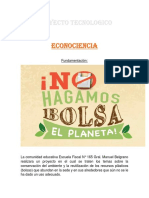 No A Las Bolsas de Plastico