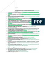 Negotiability of Instrument - Assessment