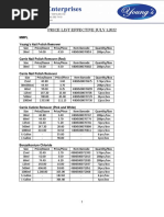 Young's MMPL Pricelist 2022