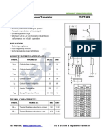 Isc 2SC1969: Silicon NPN RF Power Transistor