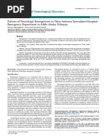 Pattern of Neurologic Emergencies in Tikur Anbessa Specialized Hospitalemergency Department in Addis Ababa Ethiopia