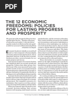 The 12 Economic Freedoms: Policies For Lasting Progress and Prosperity