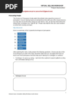 Virtual Selling Pre-Work A