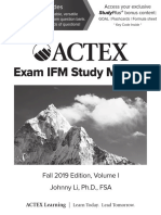 Actex IFM Manual Fall 2019 Sample