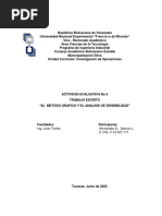 ACTIVIDAD EVALUATIVA No 5 METODO GRAFICO Y ANALISIS DE SENSIBILIDAD