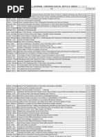 Stone-Campbell Journal Index (Vols. 1-14 Chronological)