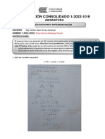 Consolidado 1 Ecuaciones Diferenciales 2022