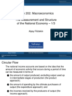 Econ 202: Macroeconomics The Measurement and Structure of The National Economy - 1/3