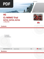 Closed Loop MIMO Trial