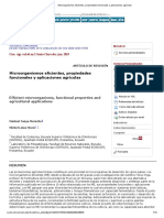 Microorganismos Eficientes, Propiedades Funcionales y Aplicaciones Agrícolas