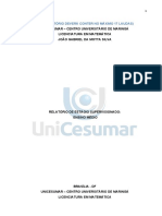 Relatório de Estágio Obrigatório Ensino Médio - Matemática - UNICESUMAR