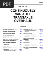 Continuously Variable Transaxle Overhaul: Group 23B