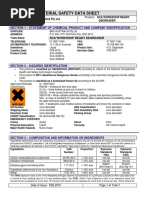 Material Safety Data Sheet: Section 1 - Statement of Chemical Product and Company Identification