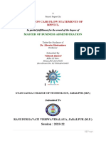 Finance (Cash Flow Analysis of MPPTCL)