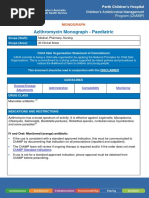 Azithromycin Monograph - Paediatric