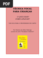 Literatura e Quadrinhos - Tecnica Vocal para Criancas - Patricia Da Silva Nobrega