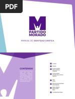 Manual de Identidad Grafica - Partido Morado 2019 Fuentes y Color