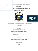 Trabajo de Investigacion - Historia de La Construccion de Cerro de Pasco