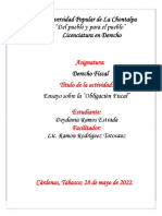 Ensayo Sobre La Obligación Fiscal