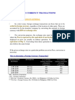 Foreign Currency Transactions: Forex Transactions in General