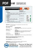 LKSM-HF: Armoured Power and Control Cable 0,6/1kV