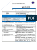 Daily Lesson Plan in English Grade 7 (Quarter 3-Module 5)