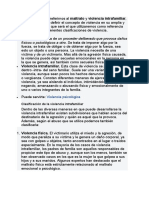 Violencia y Maltrato Intrafamiliar