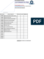 Fiche de Report de Notes Bts 1 Industrielle 2021-2022 Techniques D'amenagement