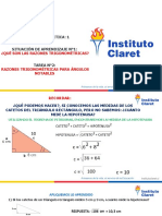 2° Medio Taller de Matemática PPT Tarea N°2 Razones Trigonométricas