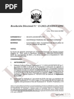 Resolución Directoral N.° 13-2022-JUS DGTAIPD LALEY