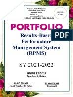 Portfolio: Results-Based Performance Management System (RPMS)