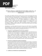 Síntesis Capítulo 2 - Saber Reflexionar Sobre La Práctica - ¿Es Este El Objetivo Fundamental de La Formación de Los Enseñantes